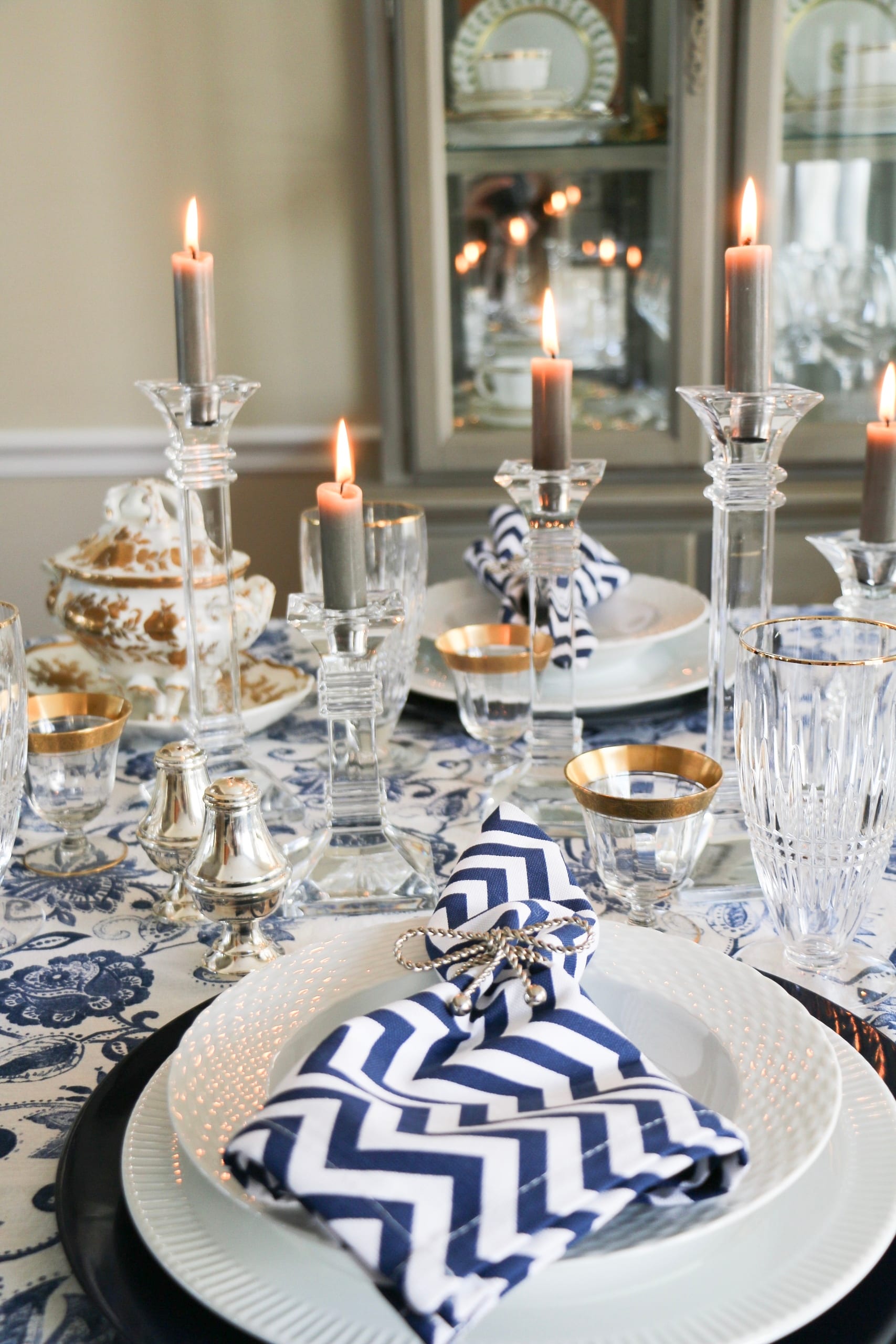 entertaining tablescape full view