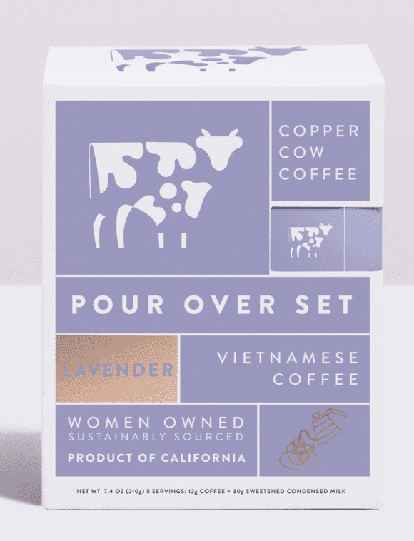 Copper Cow pour over coffee, glamping packing list must!