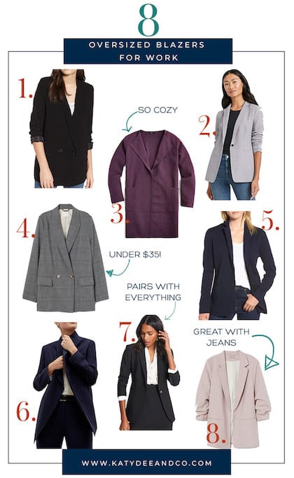 romantisch zak Let op 8 Chic Oversized Blazers That are Perfect to Wear to Work - Corporate Katy